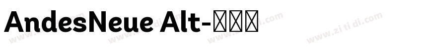 AndesNeue Alt字体转换